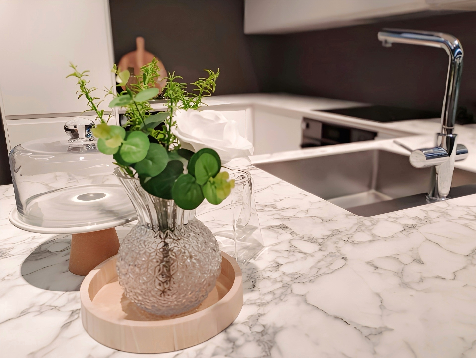 シンクと作業台の施工イメージ